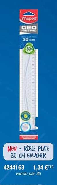 Règle Plate 30 Cm Gaucher Maped