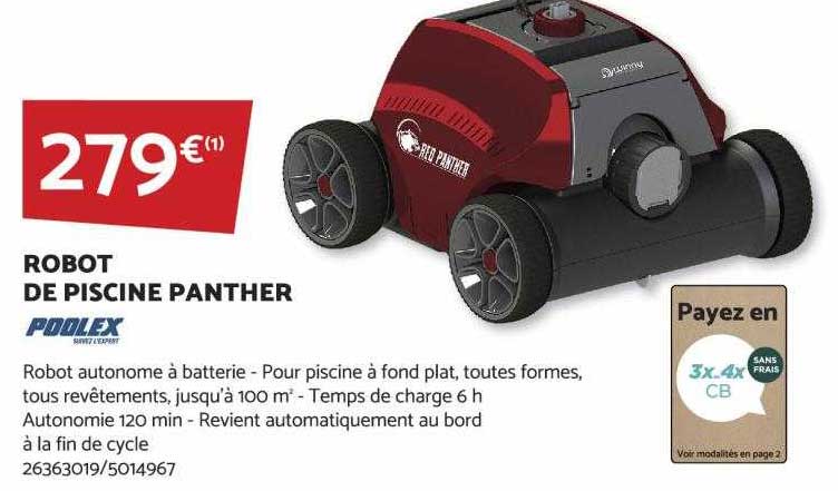 robot de piscine panther poolex
