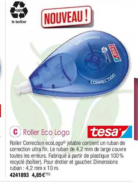 roller éco logo tesa