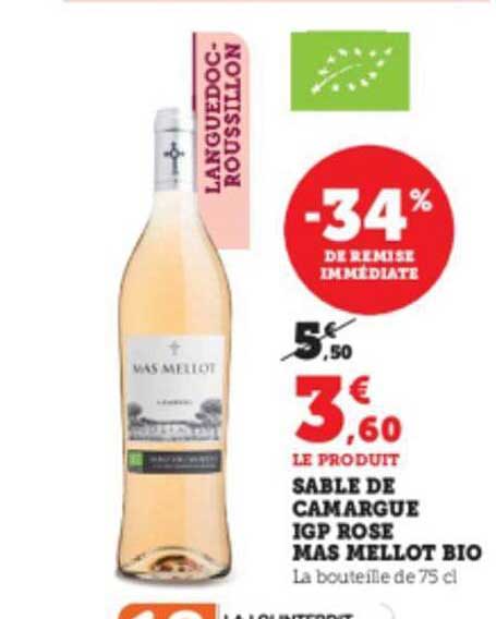 sable de camargue igp rosé mas mellot bio