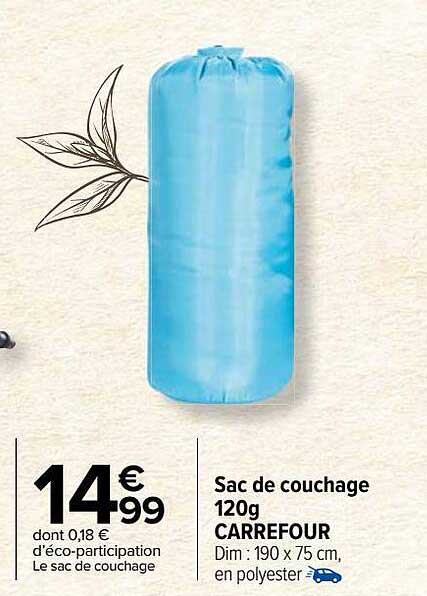 sac de couchage 120g