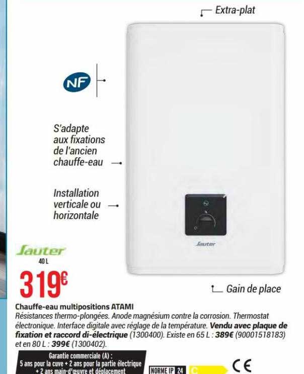 sauter chauffe-eau multipositions atami