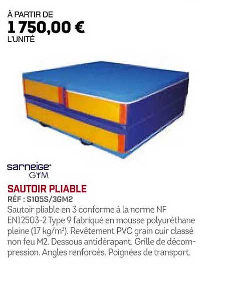sautoir pliable sarneige gym