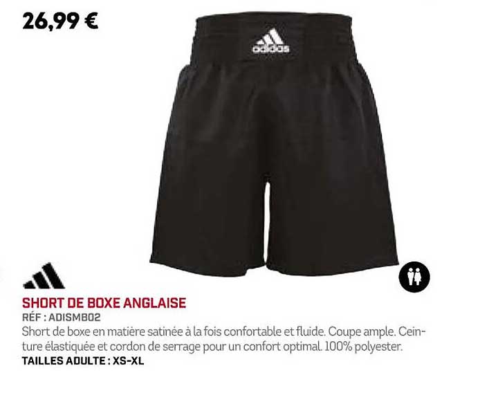 short de boxe anglaise adidas