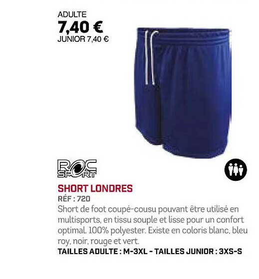 short londres roc sport