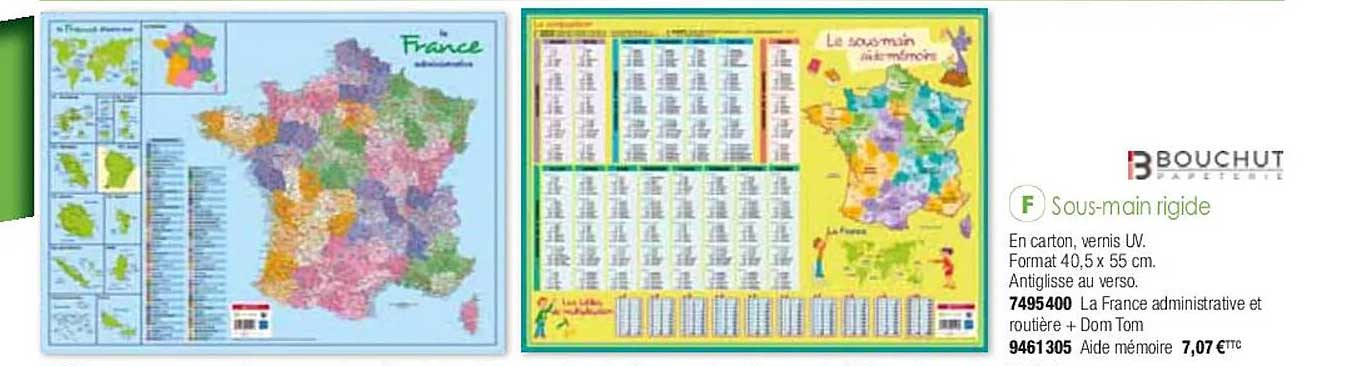 sous-main rigide bouchu