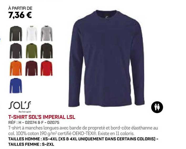 t-shirt sol's imperial lsl