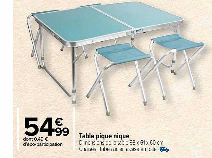 Table Pique Nique