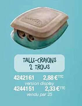 taille-crayons 2 trous