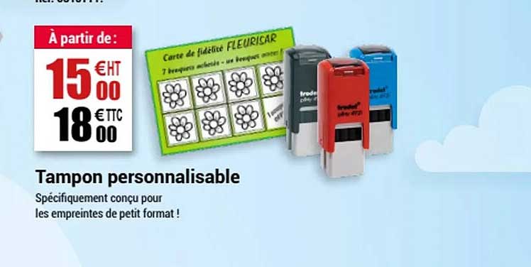 tampon personnalisable