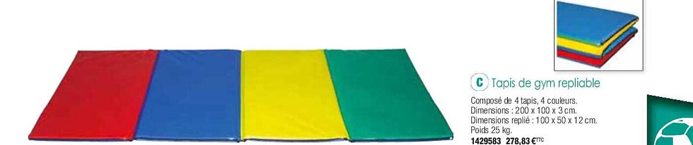 Tapis De Gym Repliable
