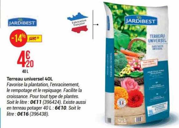 terreau universel jardibest