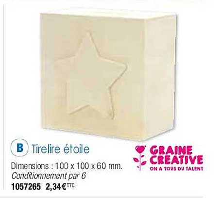 tirelire étoile graine créative