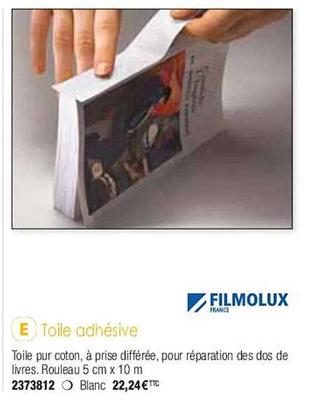 toile adhésive filmolux