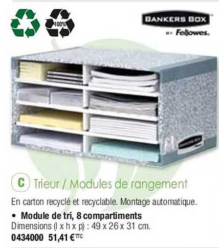 trieur - modules de rangement bankers box