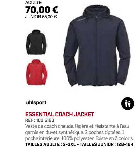 uhlsport essential coach jacket