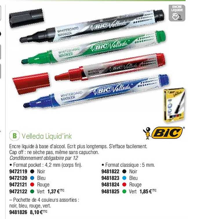 Velleda Liquid'ink Bic