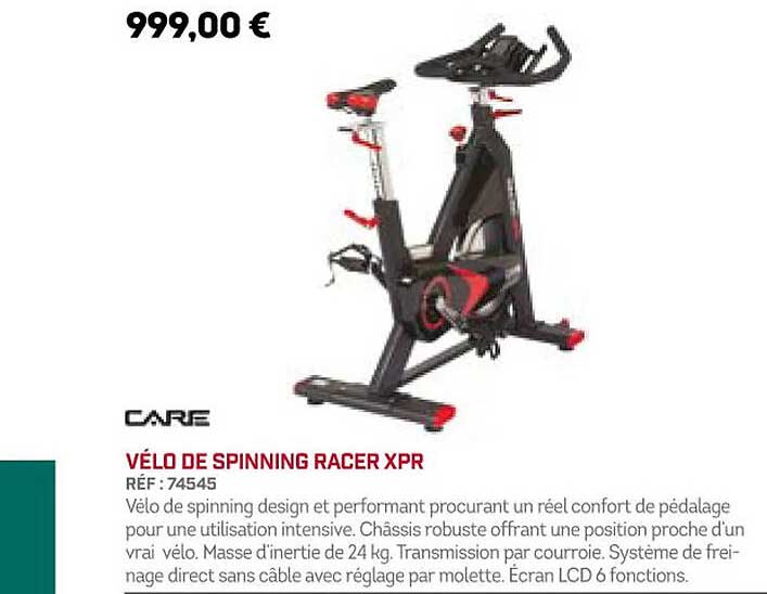 vélo de spinning racer xpr care