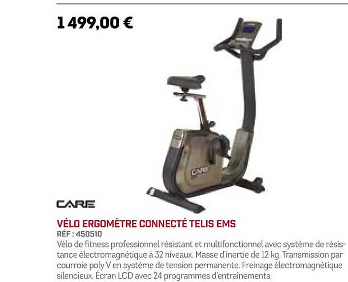 vélo ergomètre connecté telis ems
