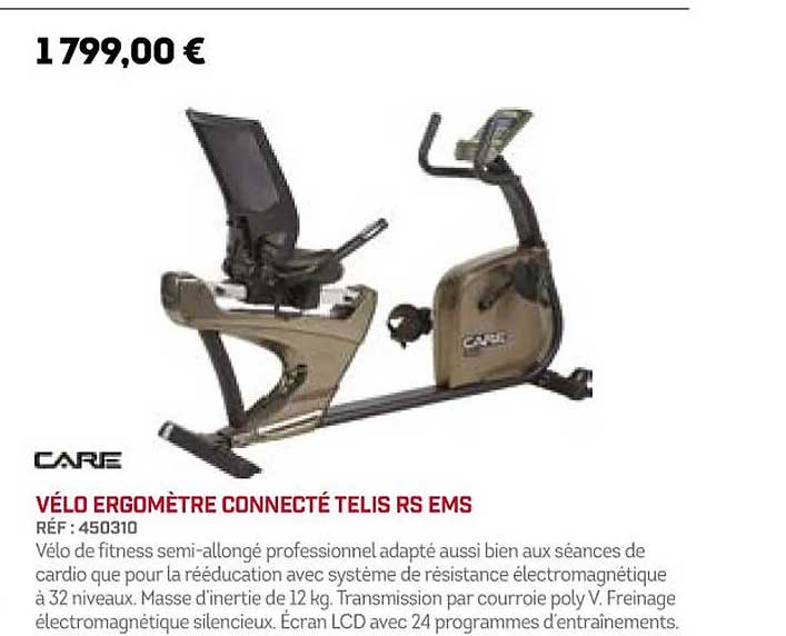 vélo ergomètre connecté telis rs ems