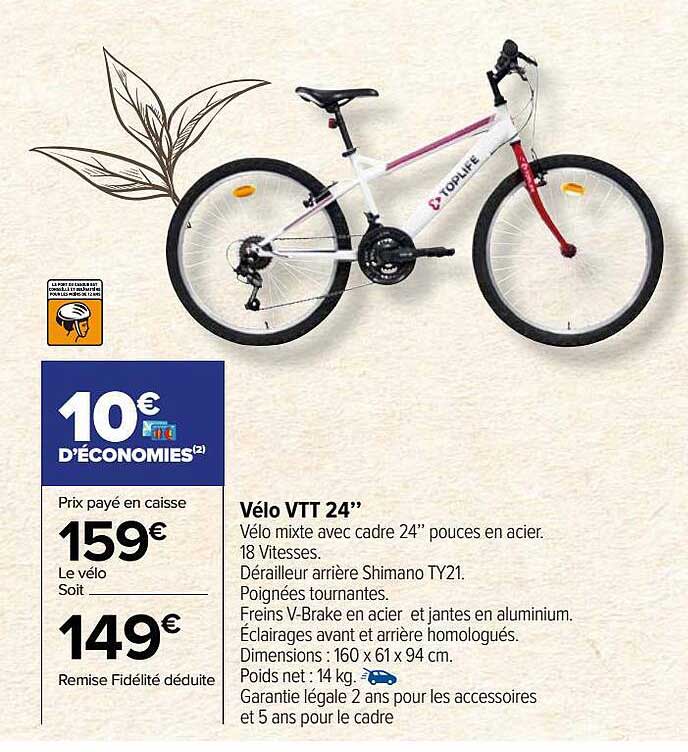 Vélo Vtt 24" Toplife