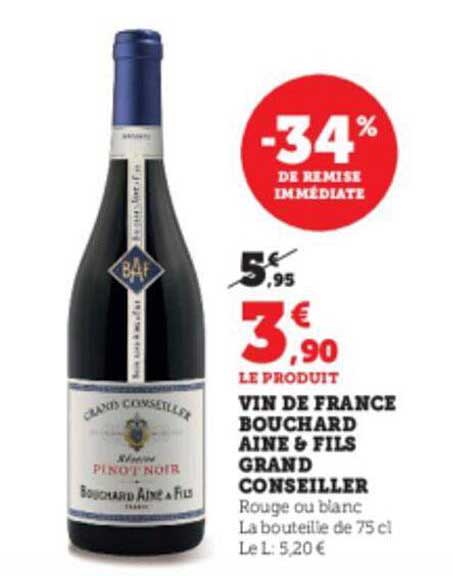 vin de france bouchard ainé & fils grand conseiller