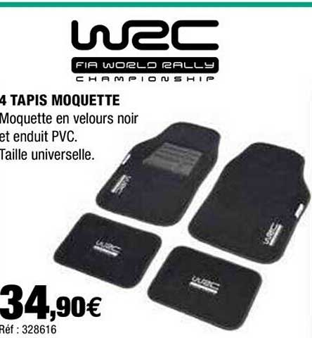 4 tapis moquette