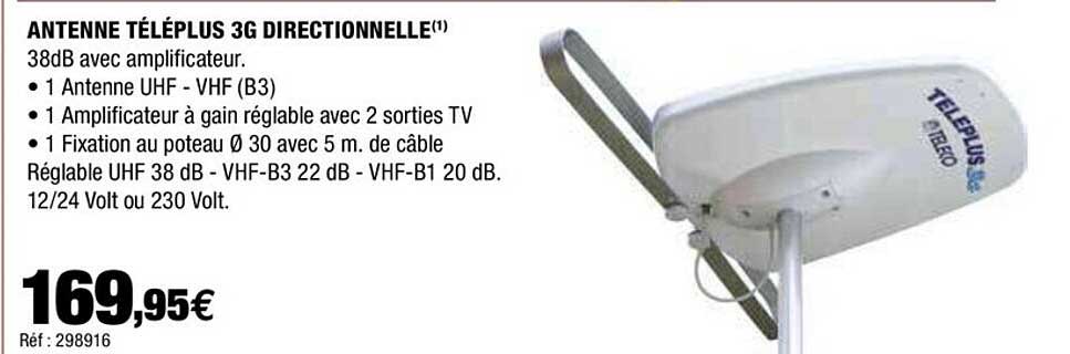 antenne téléplus 3g directionnelle