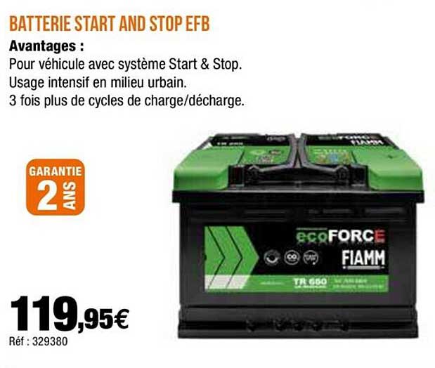 batterie start and stop efb