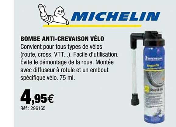 bombe anti-crevaison velo