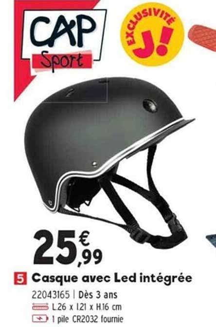 casque avec led integree