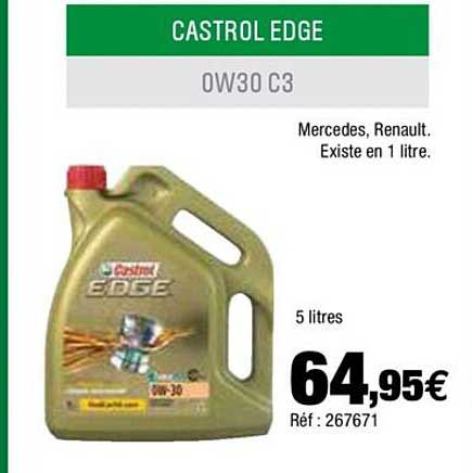 castrol edge ow30 c3