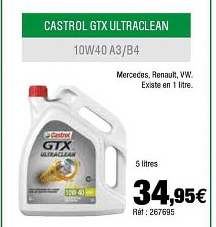 castrol gtx ultraclean 10w40 a3-b4