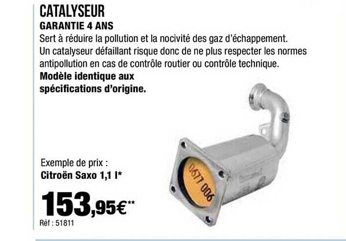 catalyseur garantie 4 ans