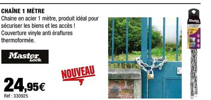 chaîne 1 mètre master lock