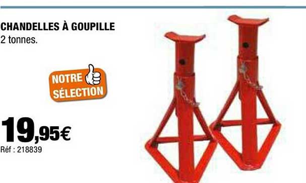 chandelles à goupille