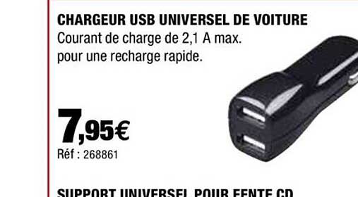 chargeur ubs universel de voiture