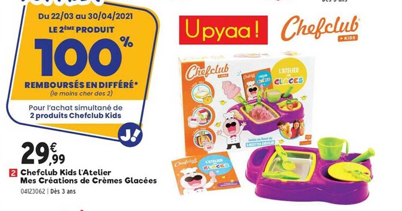 chefclub kids l'atelier mes creations de cremes glacees