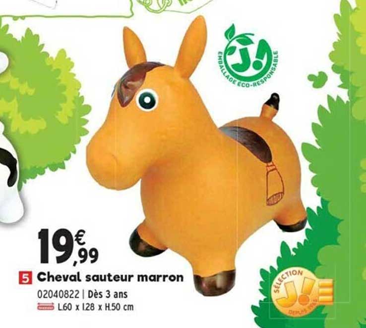 cheval sauteur marron