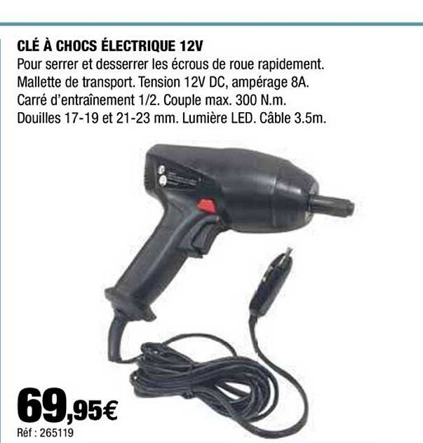 Clé à Chocs électrique 12v