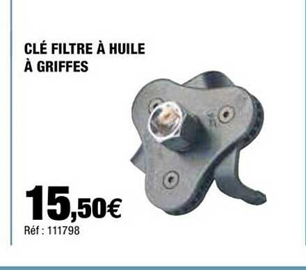 clé filtre à huile à griffes