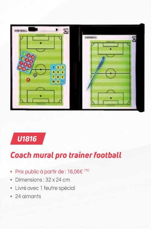 Coach Mural Pro Trainer Football U1816