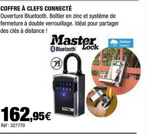 coffre à clefs connecté master lock