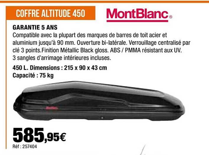 coffre altitude 450 montblanc