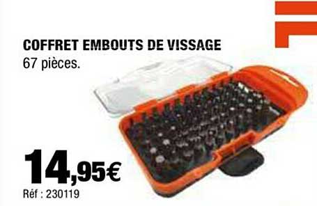 coffret embouts de vissage