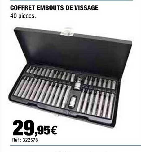 coffret embouts de vissage