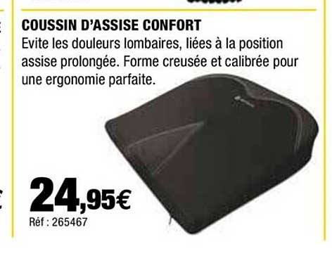 coussin d'assise confort