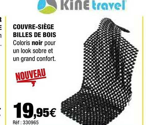 couvre-siege billes de bois