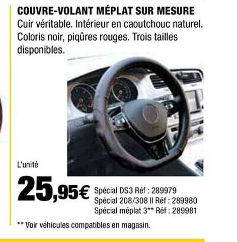 couvre-volant meplat sur mesure
