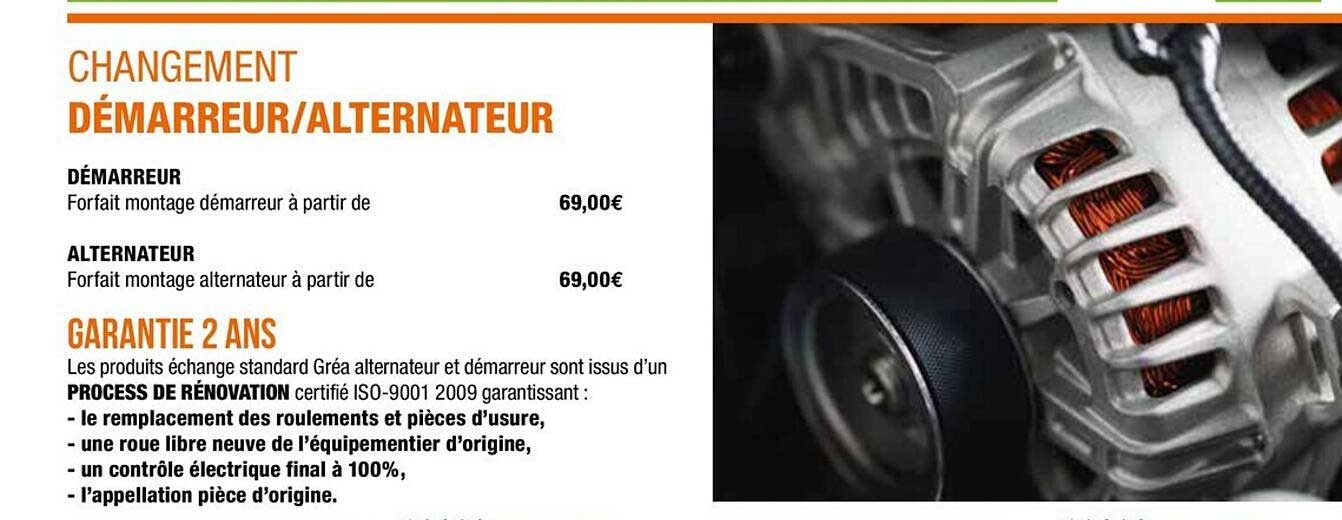 démarreur, alternateur